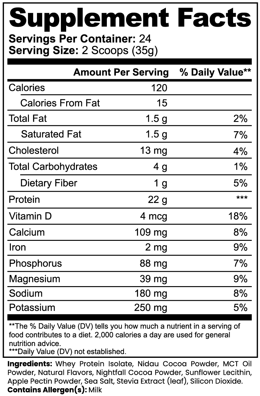 Advanced Whey Protein Isolate – Chocolate High-Performance Protein