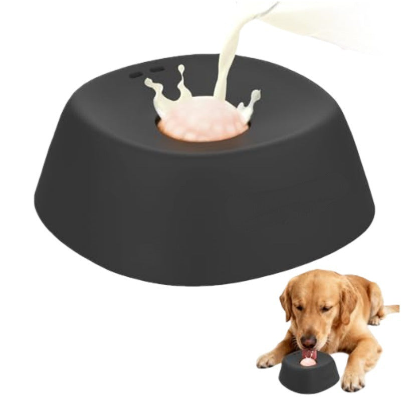 Foreign Trade Popular Personality Dog Liquid Lick Bowl ABS Material Built-in Rolling Ball Pet Slow Feeding Non-slip Spherical
