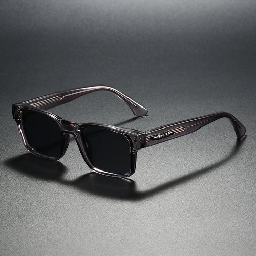 Quality Square Polarized Sunglasses Men Metal Core UV400 Unisex Sun