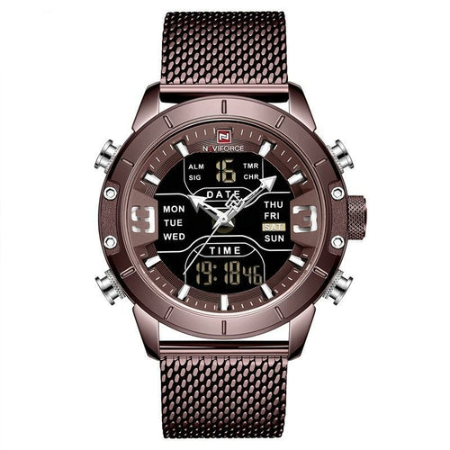Casual Mesh Band Watch For Men
