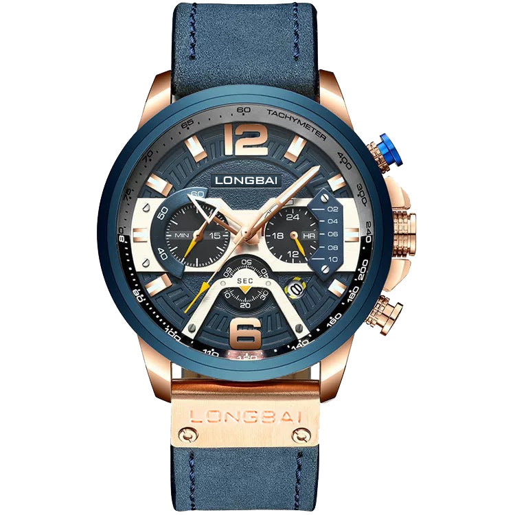 High Quality Multifunctional Waterproof Quartz Watch For Men