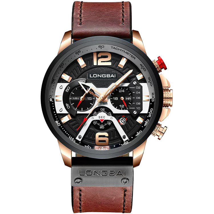 High Quality Multifunctional Waterproof Quartz Watch For Men