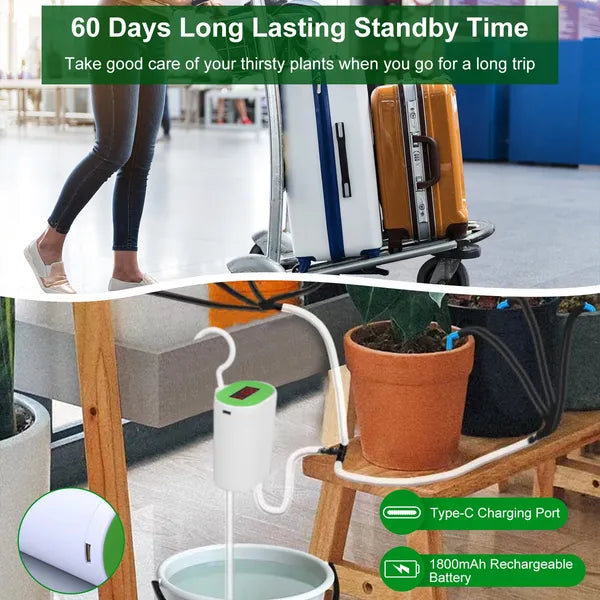 Automatic Watering System Kit With Timer Pump Device For 12Plants