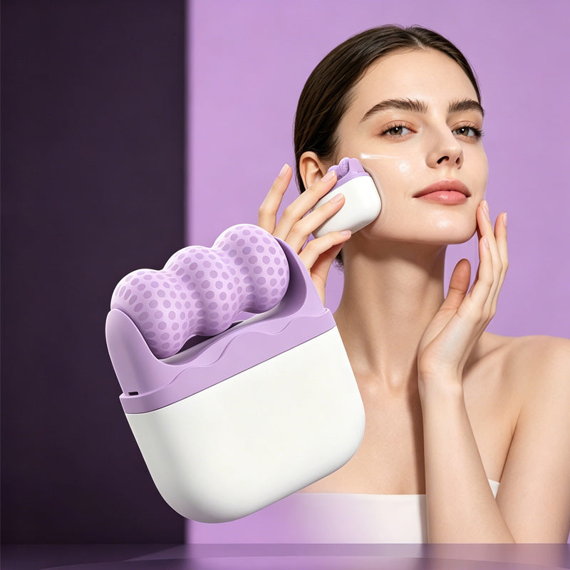 Ice Massage Device,Ice Roller Set For Face And Eyes - Facial Skin Care