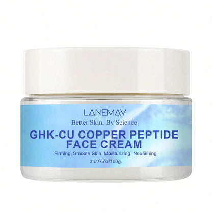 Ghk-Cu Copper Peptide Cream | Intense Moisture & 72H Hydration Lock | Firms, Smooths & Strengthens Skin Barrier, Reveals Plumper