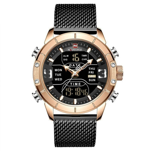 Casual Mesh Band Watch For Men
