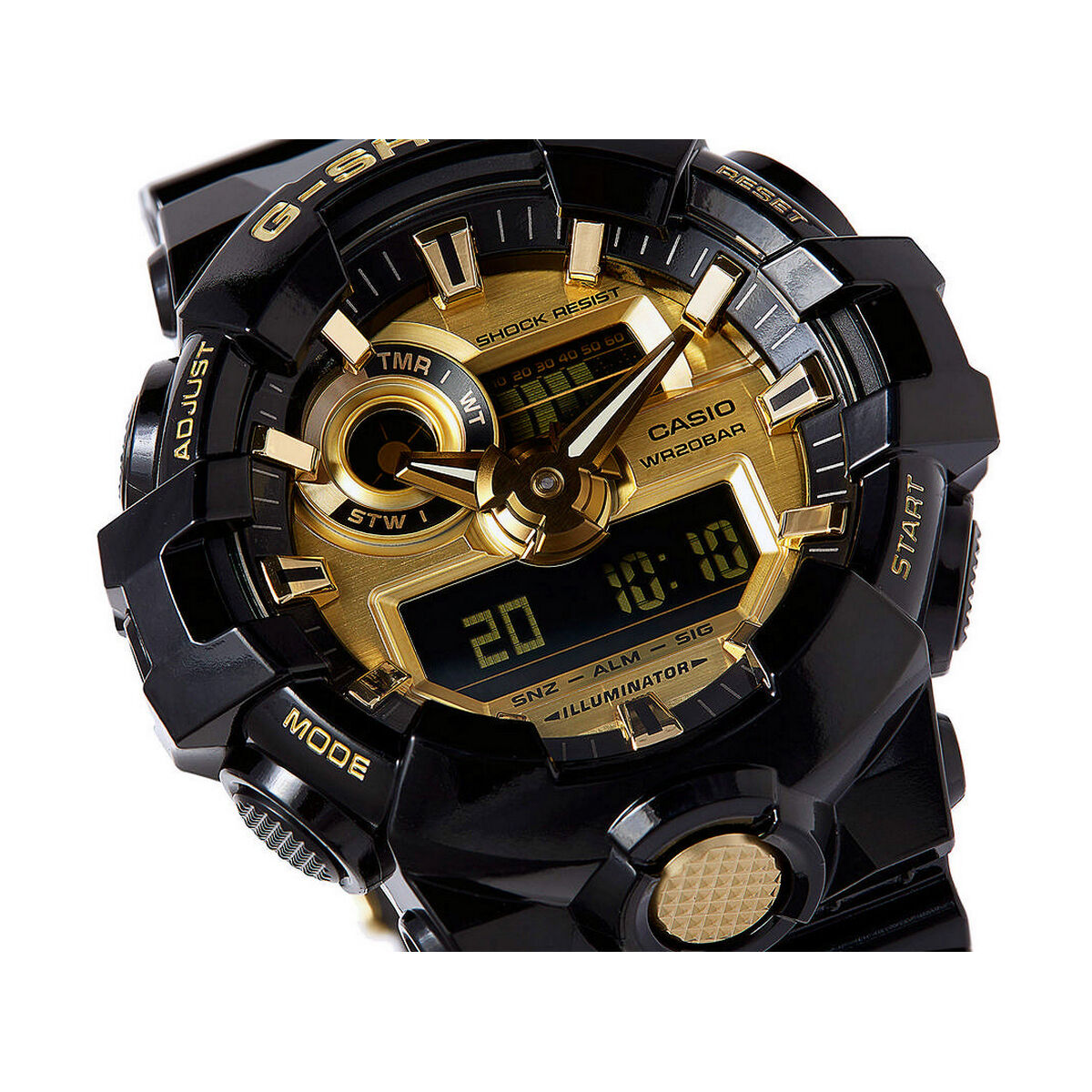 Men's Watch Casio G-Shock GS BASIC Black Gold (Ø 53,5 mm)