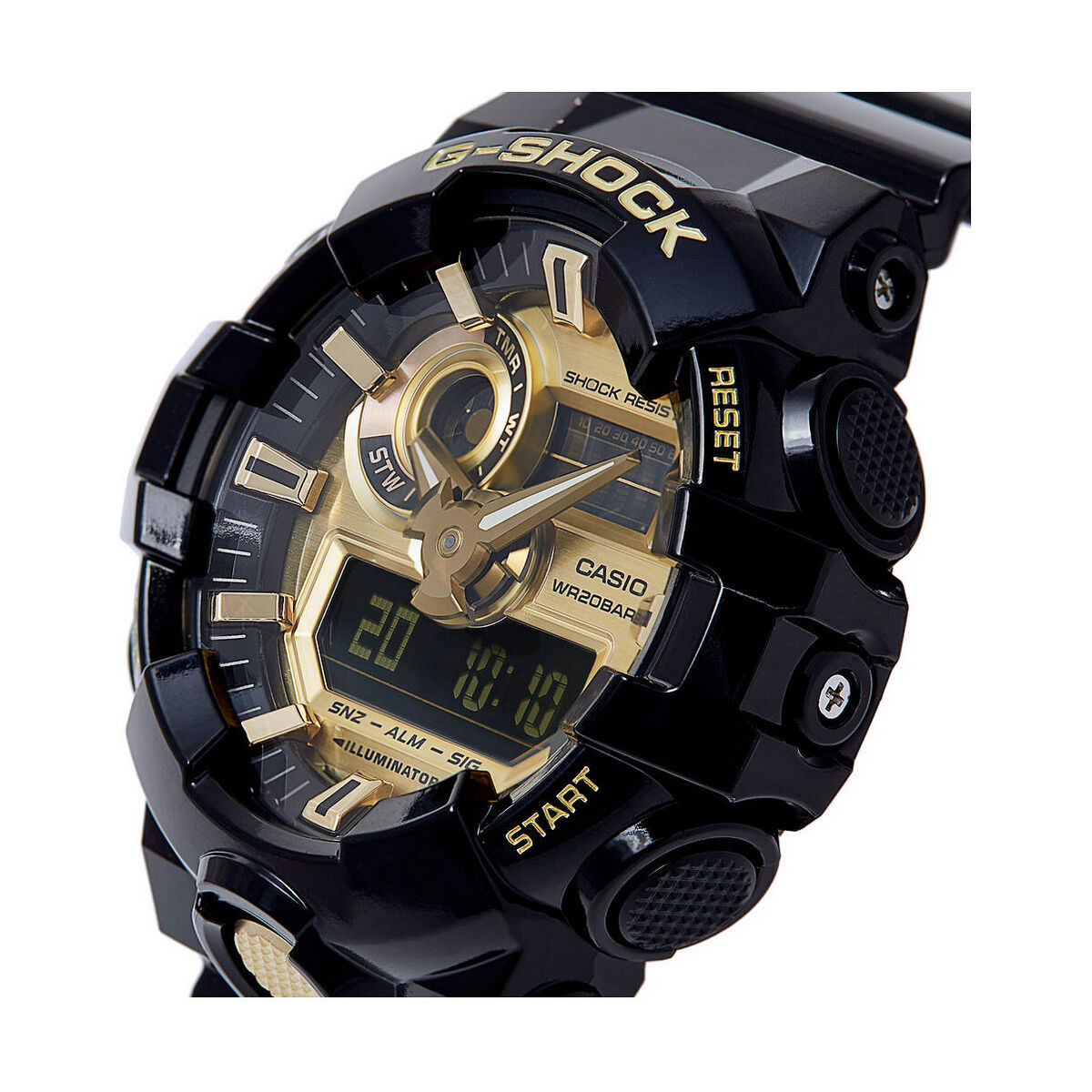 Men's Watch Casio G-Shock GS BASIC Black Gold (Ø 53,5 mm)