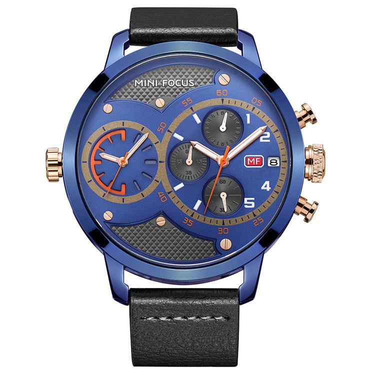 Double Movement Waterproof Quartz Watch For Men