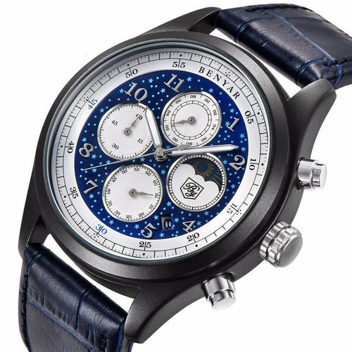 Quartz Military Sports Leather Band Watch For Men