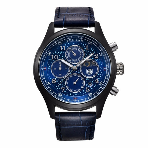 Quartz Military Sports Leather Band Watch For Men