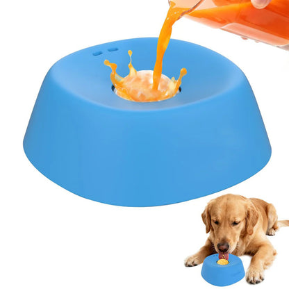 Foreign Trade Popular Personality Dog Liquid Lick Bowl ABS Material Built-in Rolling Ball Pet Slow Feeding Non-slip Spherical