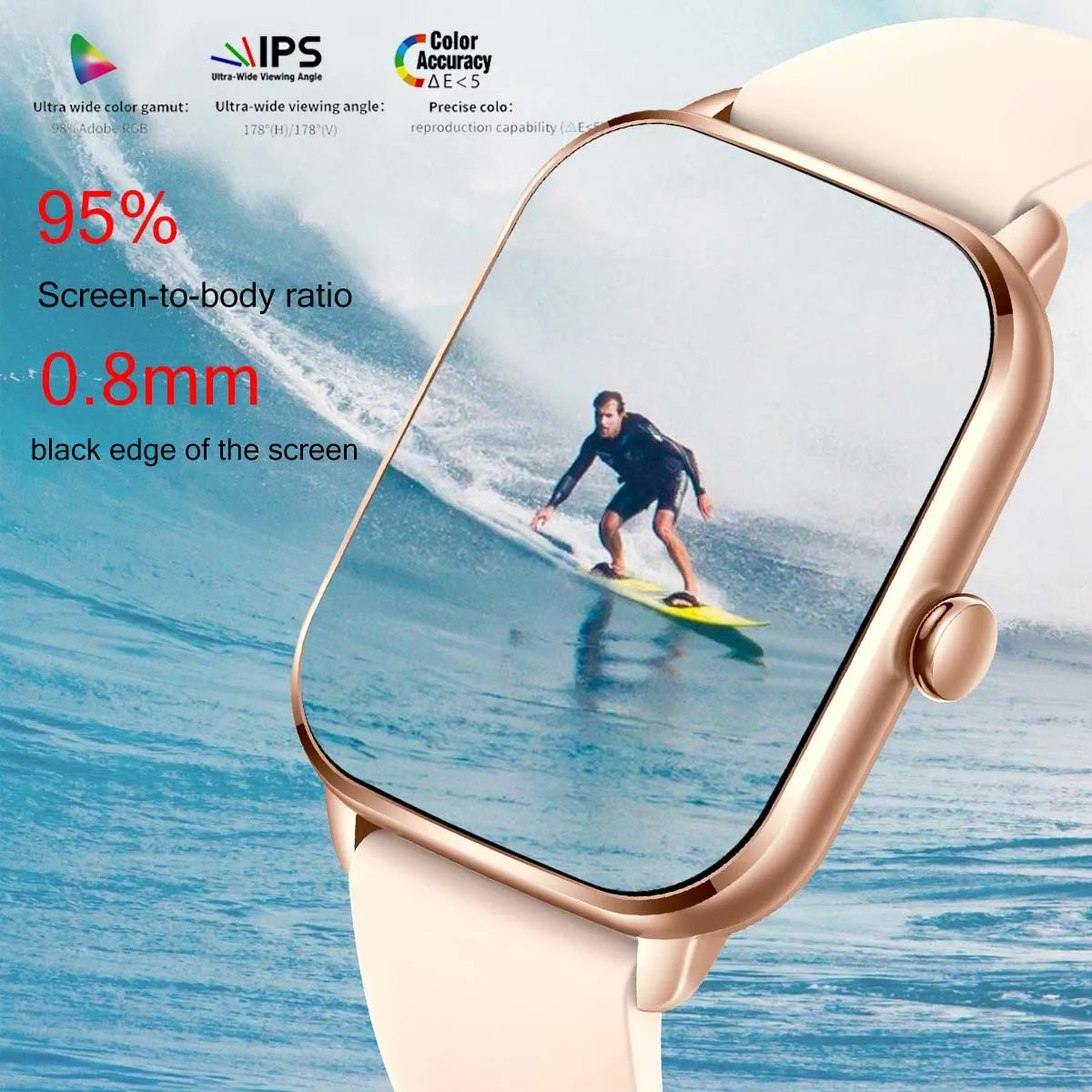 SENBONO KT65 Smart Watch Men Women 1.9'' BT Call Custom Dial Smart