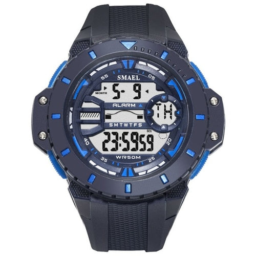 Mens Digital Wristwatches Waterproof Sport