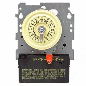 Intermatic T104M, Intermatic timer mechanism, timer switch, mechanical timer switch, 24 hour timer, pool pump timer, irrigation timer, HVAC timer switch, industrial timer control, heavy duty timer, electrical time switch, Intermatic T100 series, timer replacement part, outdoor timer switch, commercial timer, pump control timer, lighting timer switch, automatic timer control, energy saving timer, mechanical time switch, contractor electrical supplies