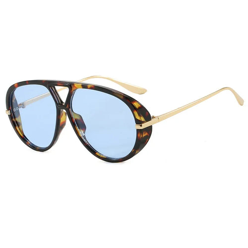 Vintage Thick Frame Alloy Cat Eye Sunglasses for Women New Fashion