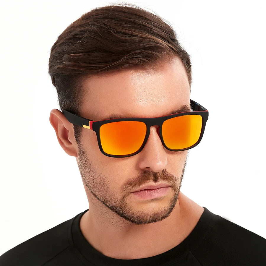 Fashion Vintage Square Sunglasses Men Women Fishing Driving Man Luxury