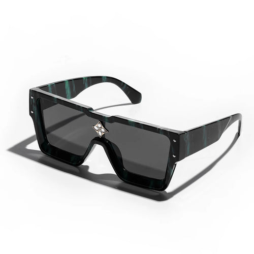 Ruiao Retro Black Millionaire Shades Luxury Sunglasses 2024 For Men