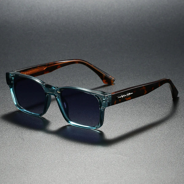 Quality Square Polarized Sunglasses Men Metal Core UV400 Unisex Sun