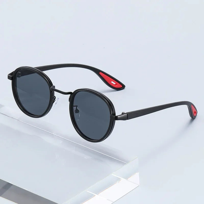 Round Retro Sunglasses Men UV400 Sunnies Women Brand Designer Sun