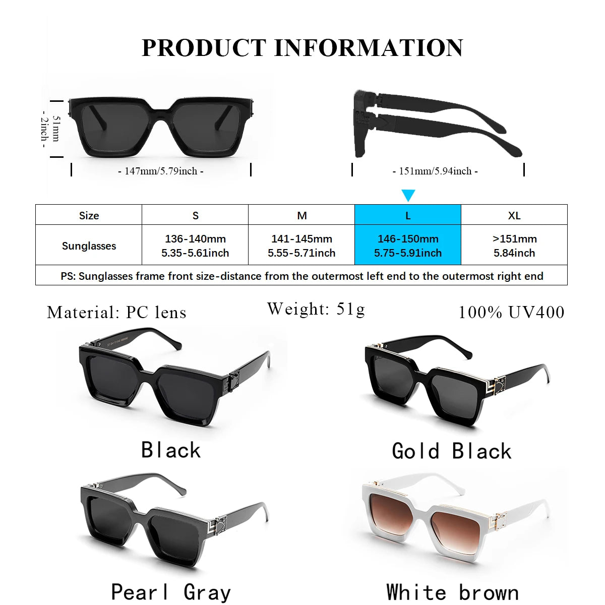 Ruiao Retro Black Millionaire Shades Luxury Sunglasses 2024 For Men