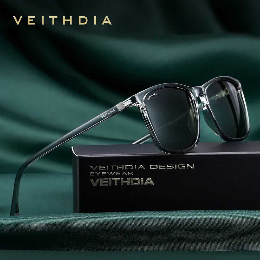 VEITHDIA Brand New Sunglasses Unisex Retro TR90 Sunglasses Polarized
