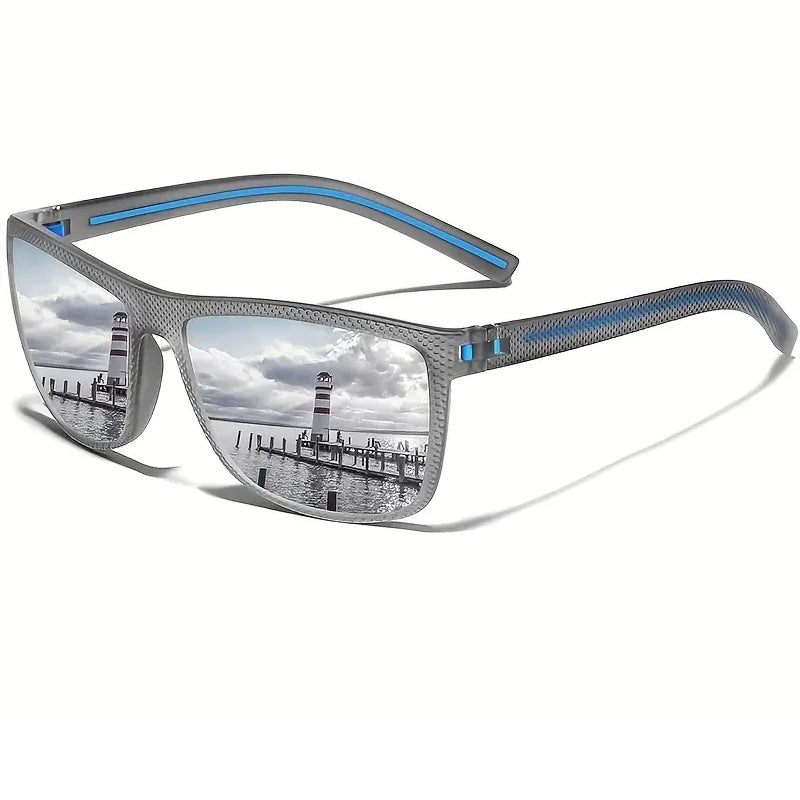 Square Polarized Sunglasses for Men and Women Lightweight Frame Sun