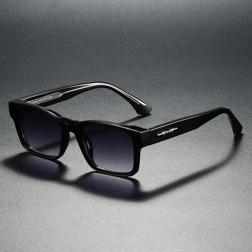 Quality Square Polarized Sunglasses Men Metal Core UV400 Unisex Sun