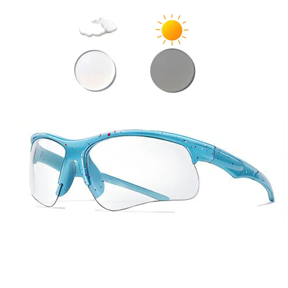 New Photochromic Cycling Sunglasses Men Women Outdoor Mtb Bicycle Sun