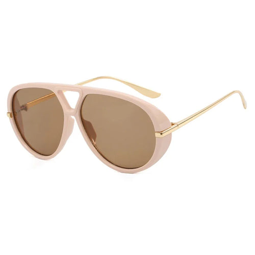 Vintage Thick Frame Alloy Cat Eye Sunglasses for Women New Fashion