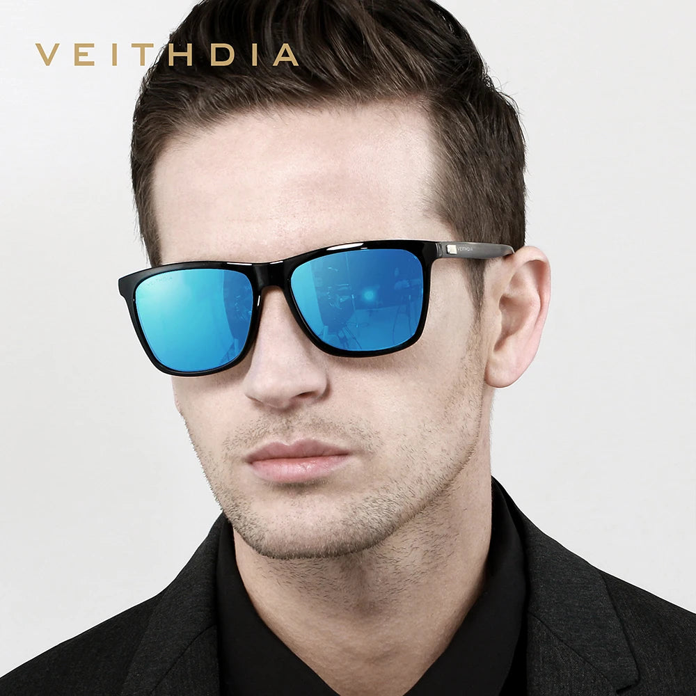 VEITHDIA Brand Sunglasses Unisex Retro Aluminum+TR90 Sunglasses