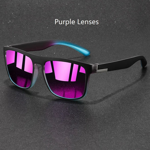 Fashion Vintage Square Sunglasses Men Women Fishing Driving Man Luxury