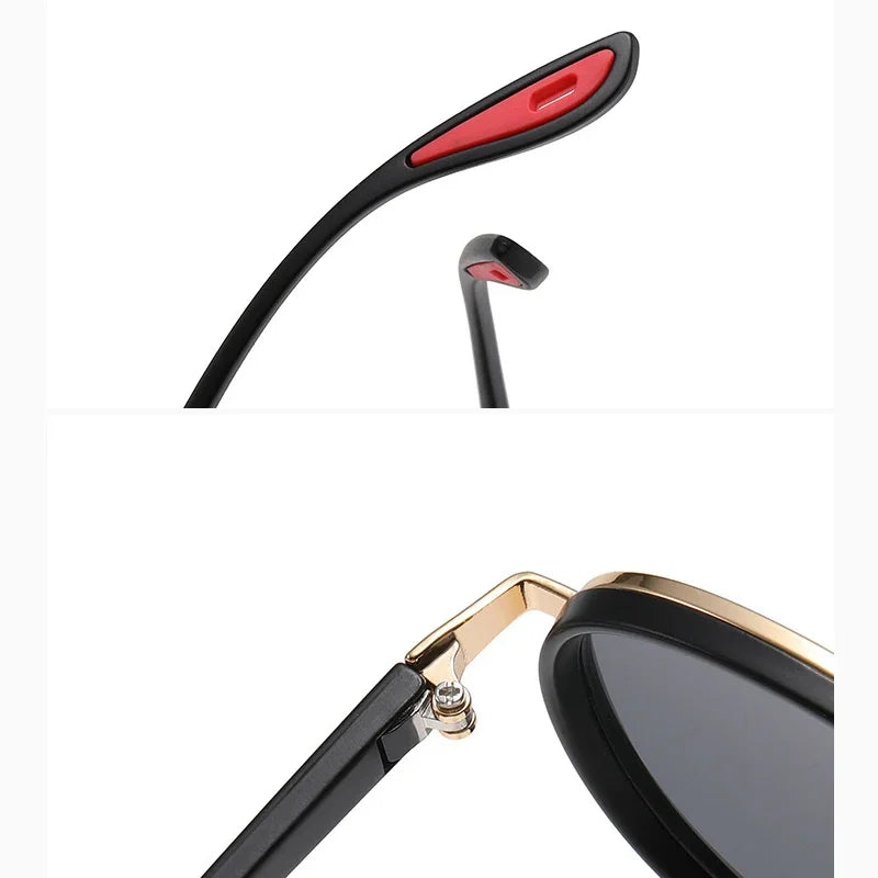 Round Retro Sunglasses Men UV400 Sunnies Women Brand Designer Sun