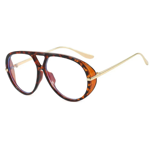 Vintage Thick Frame Alloy Cat Eye Sunglasses for Women New Fashion