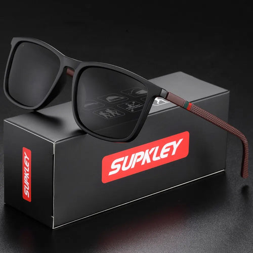 SUPKLEY Sports Sunglasses for Men Polarized Comfortable Wear Square