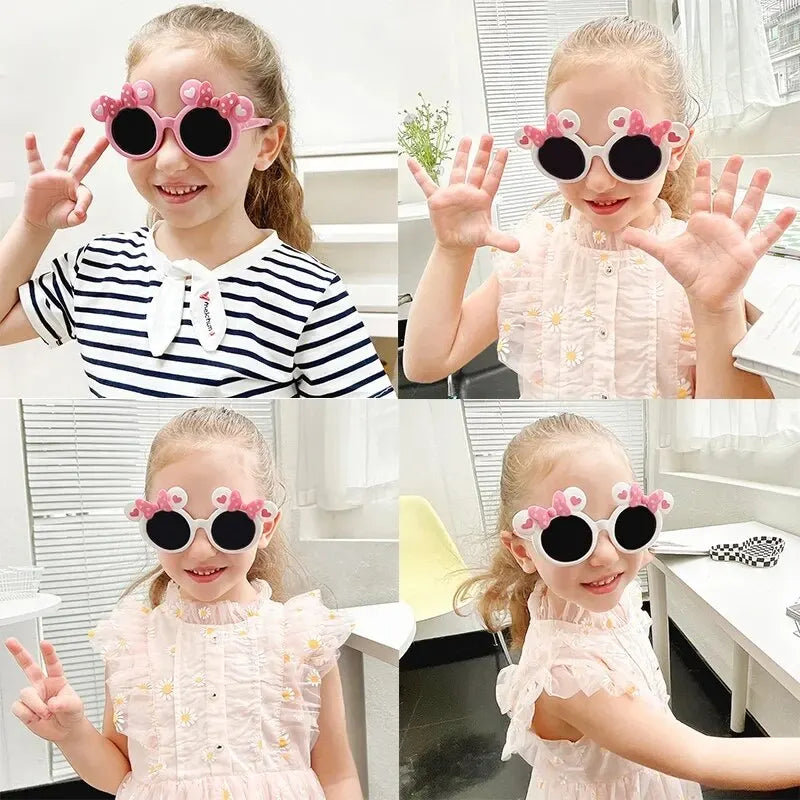 New Children Cute Cartoon UV400 Sunglasses Boys Girls Colors Outdoor