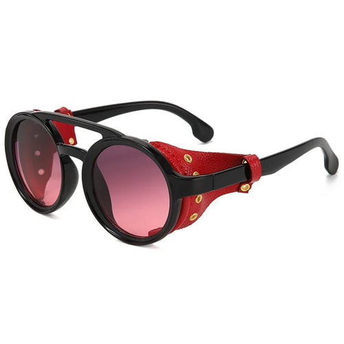 Retro Steampunk Sunglasses Men Women UV400 Round Punk Sun Glasses