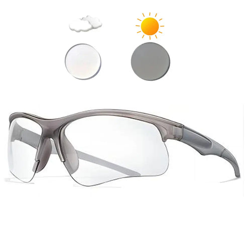New Photochromic Cycling Sunglasses Men Women Outdoor Mtb Bicycle Sun