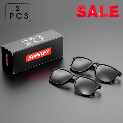 SUPKLEY Sports Sunglasses for Men Polarized Comfortable Wear Square