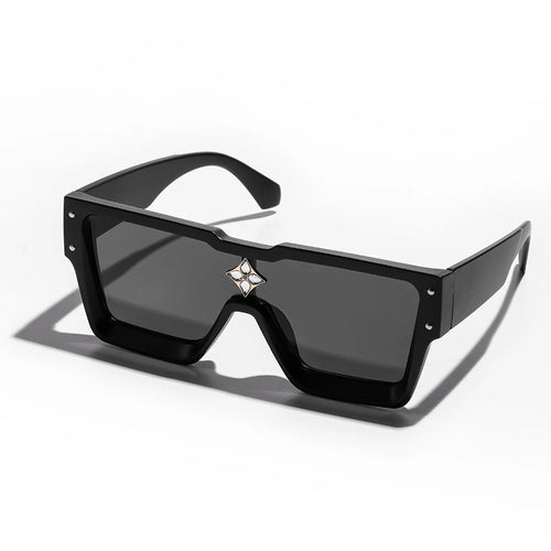 Ruiao Retro Black Millionaire Shades Luxury Sunglasses 2024 For Men
