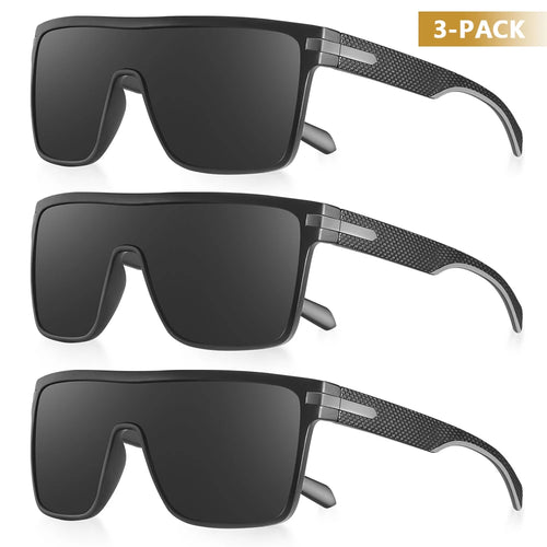 CRIXALIS Fashion Polarized Sunglasses For Men Square Oversized Anti