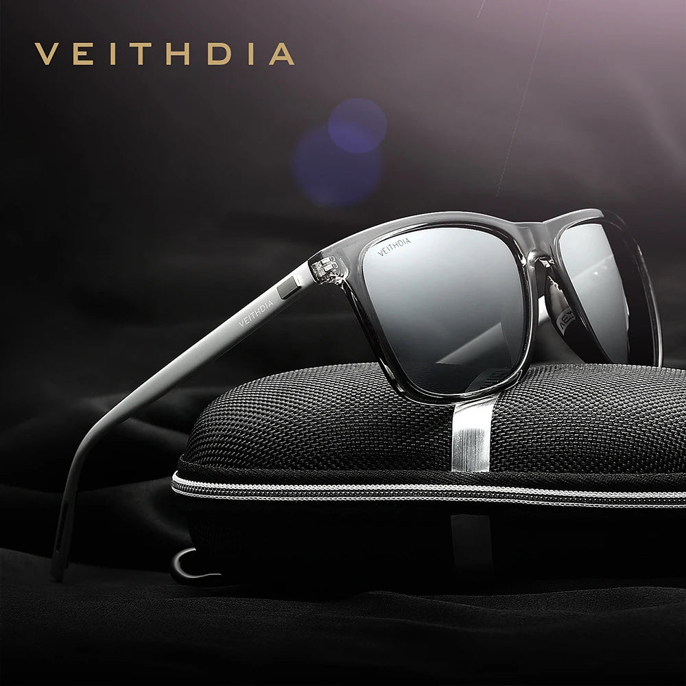 VEITHDIA Brand Sunglasses Unisex Retro Aluminum+TR90 Sunglasses
