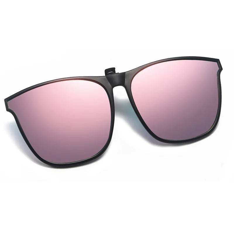 Polarized Clip On Sunglasses Men Car Driver Goggles UV400 Sun Glasses