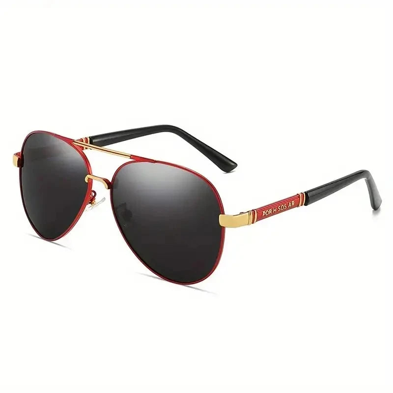 Polarized Sunglasses Men Metail Frame Quality Sun Glasses Brand Design
