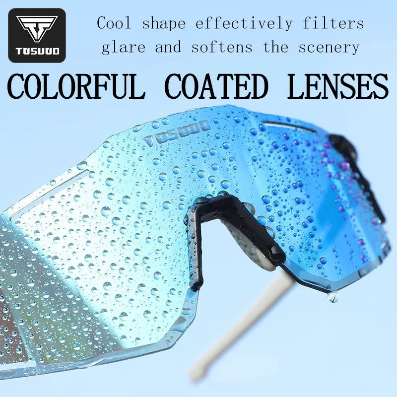 TOSUOD Colorful color changing glasses outdoor sports bicycle goggles