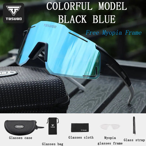 TOSUOD Colorful color changing glasses outdoor sports bicycle goggles