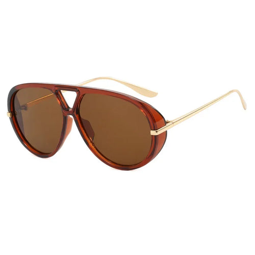 Vintage Thick Frame Alloy Cat Eye Sunglasses for Women New Fashion