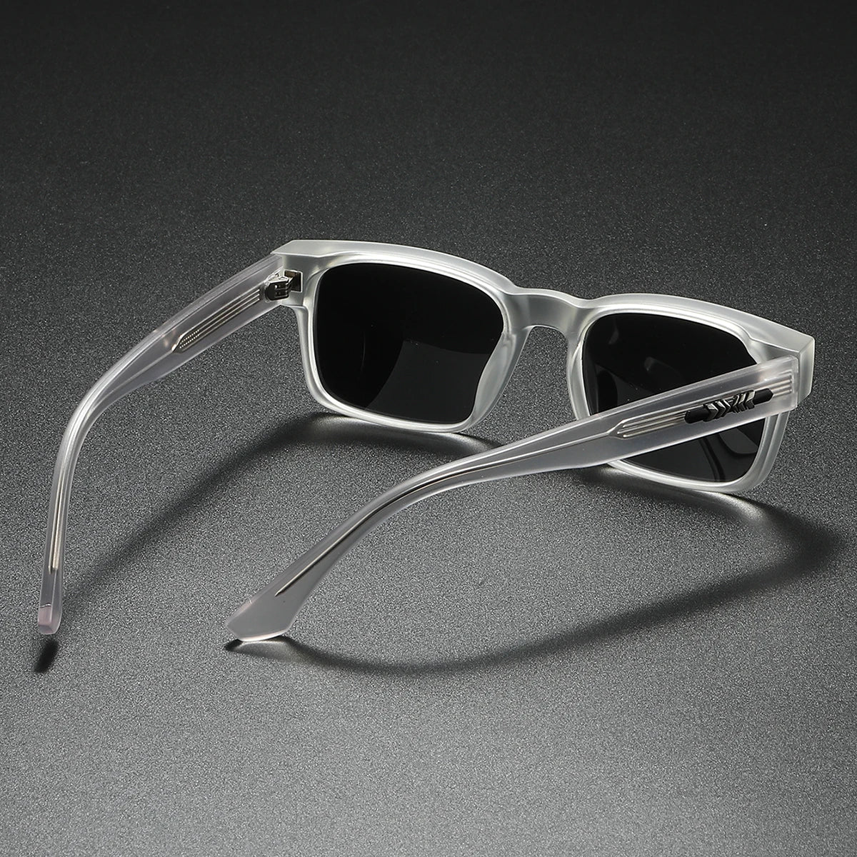Quality Square Polarized Sunglasses Men Metal Core UV400 Unisex Sun