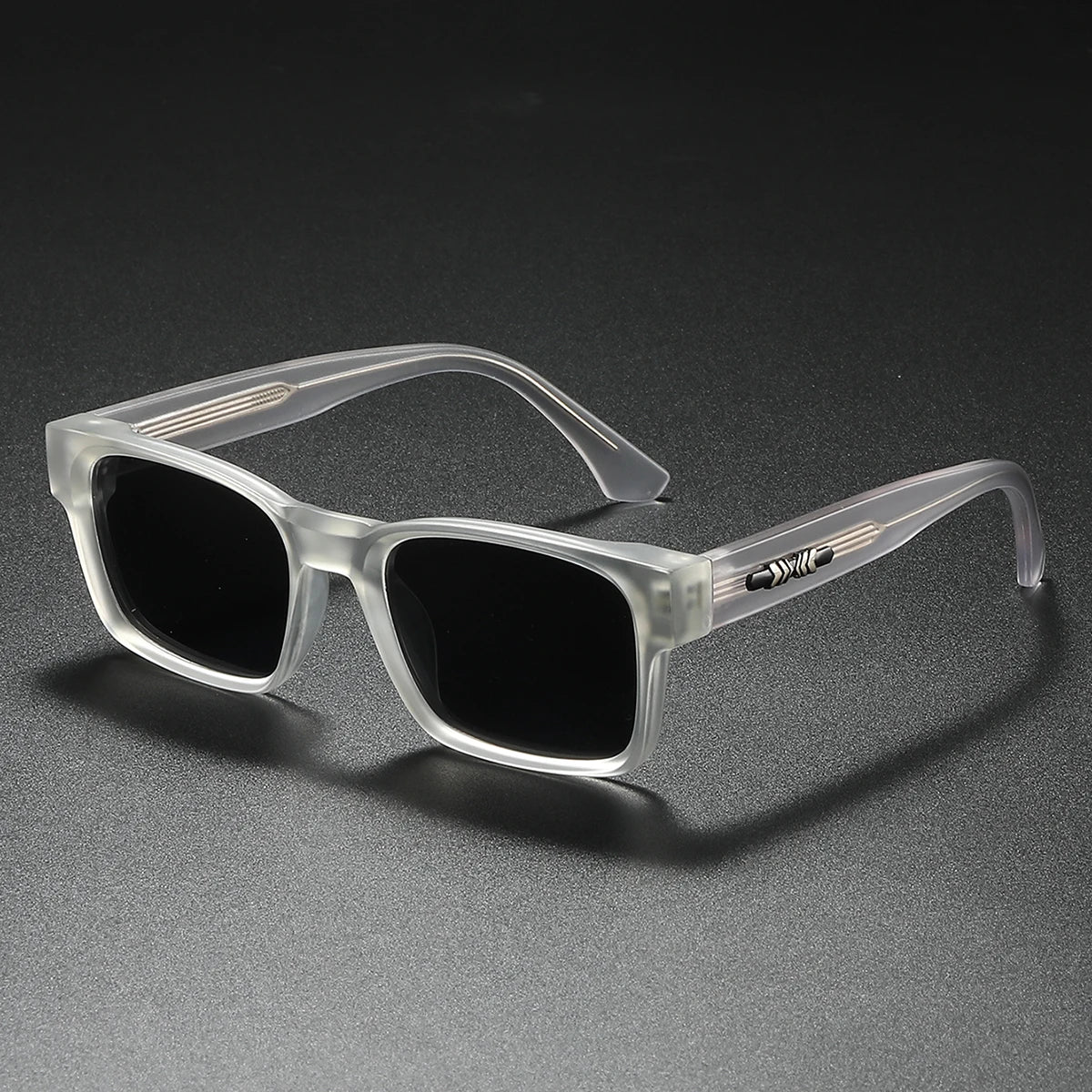 Quality Square Polarized Sunglasses Men Metal Core UV400 Unisex Sun