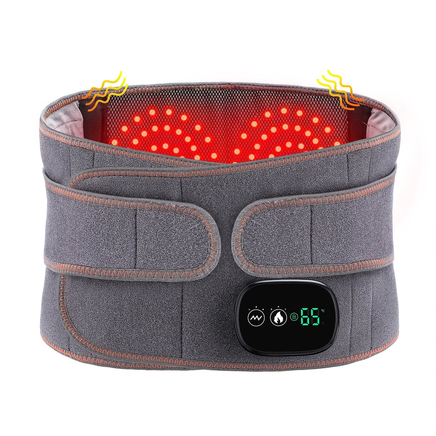Heat Therapy Lumbar Back Massager Belt